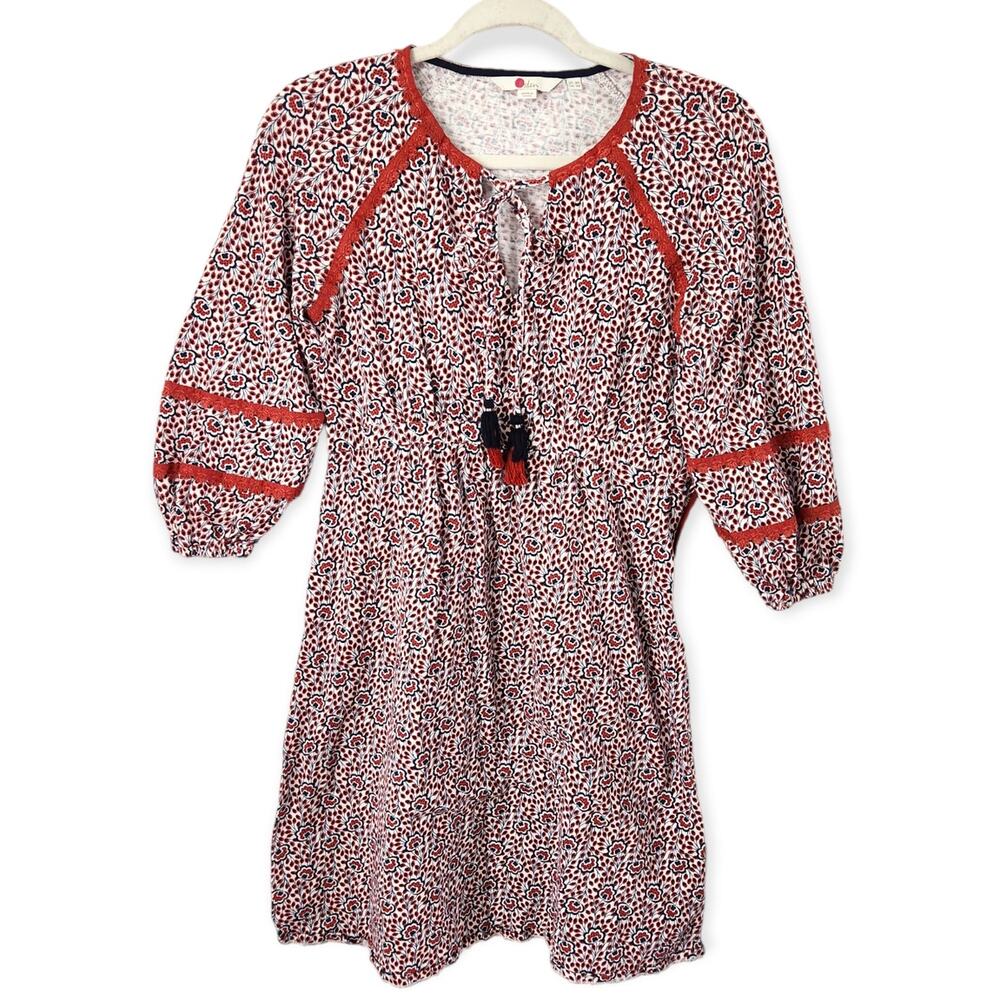 Boden Women's Heidi Jersey Midi Boho Dress Size 4R